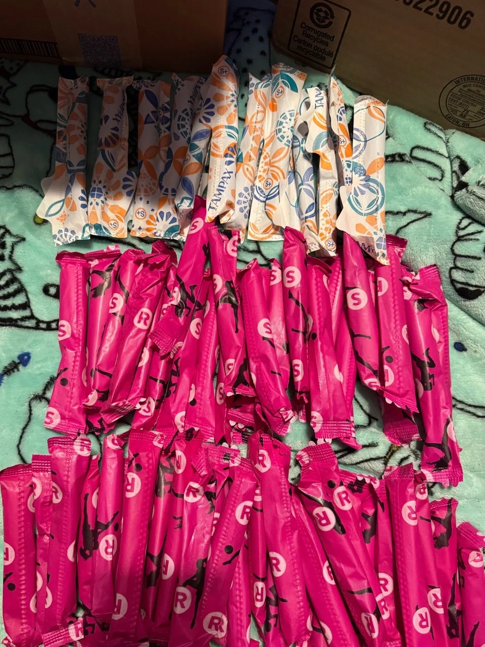 Tampons Lot of Regular, Super & Super+ total 65